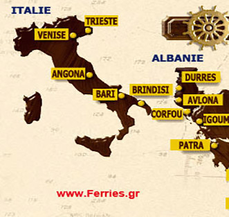 Pour voir les lignes Internationales >> De / ΰ: l'Italie, la Grθce, la Turquie, l'Albanie >>> Cliquez ici !